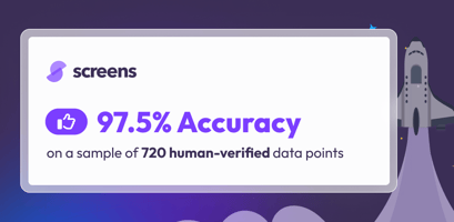 Screens has 95% accuracy